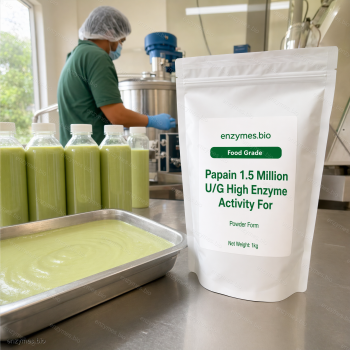 Papain 1.5 Million U/G High Enzyme Activity For Food Grade Powder — industrial enzyme by enzymes.bio